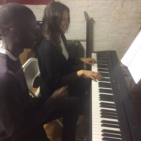 First piano lesson