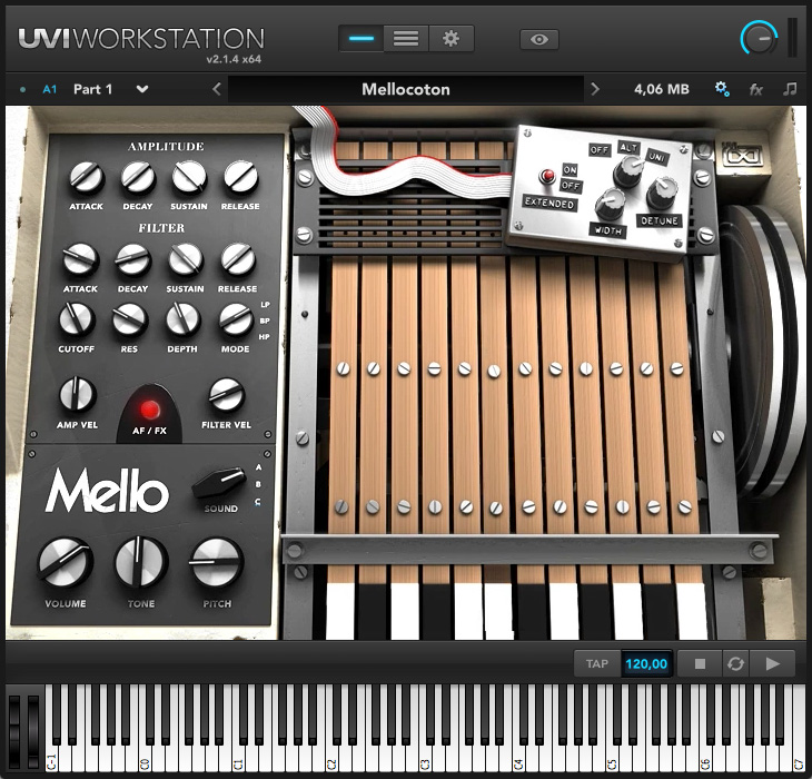 Mello UVI keyboard VST software